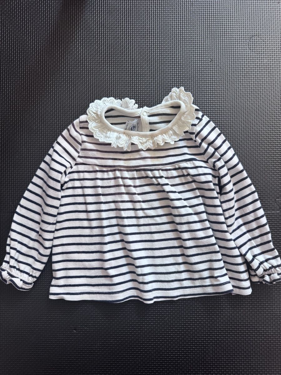 Petit Bateau Camicette, T-shirt & Top: Petit Bateau Langarmtop Spitze & Puffärmel | 18M – Usato da Zumikon venduto da pobeda.london