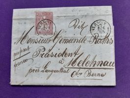 Strubelbrief mit Inhalt von VERSOIX - MELCHNAU, 27.Dec.1858