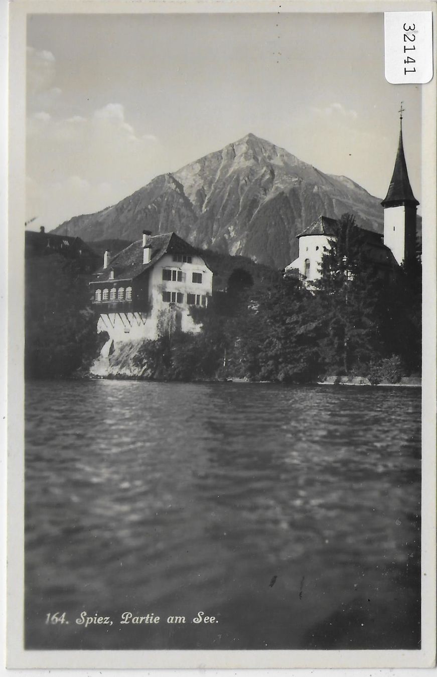 Cartoline postali: Spiez - Partie am See – Usato da Ettingen venduto da Kartenplanet