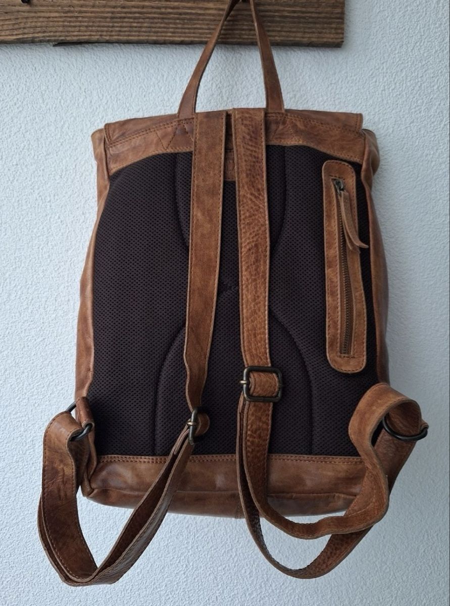 Zaini: Bear Lederrucksack cognac-braun – Usato da Winterthur venduto da Fiore0011 1