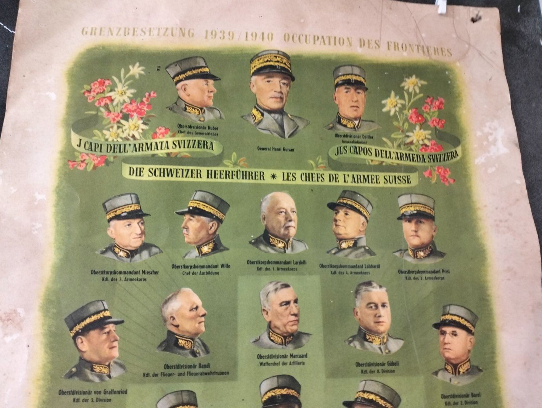Foto & Immagini: Antikes Militärposter – Usato da Ennetmoos venduto da brunhildenb 2