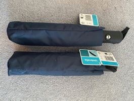 2x Umbrella Regenschirm Knirps mit Aufschaltautomatik