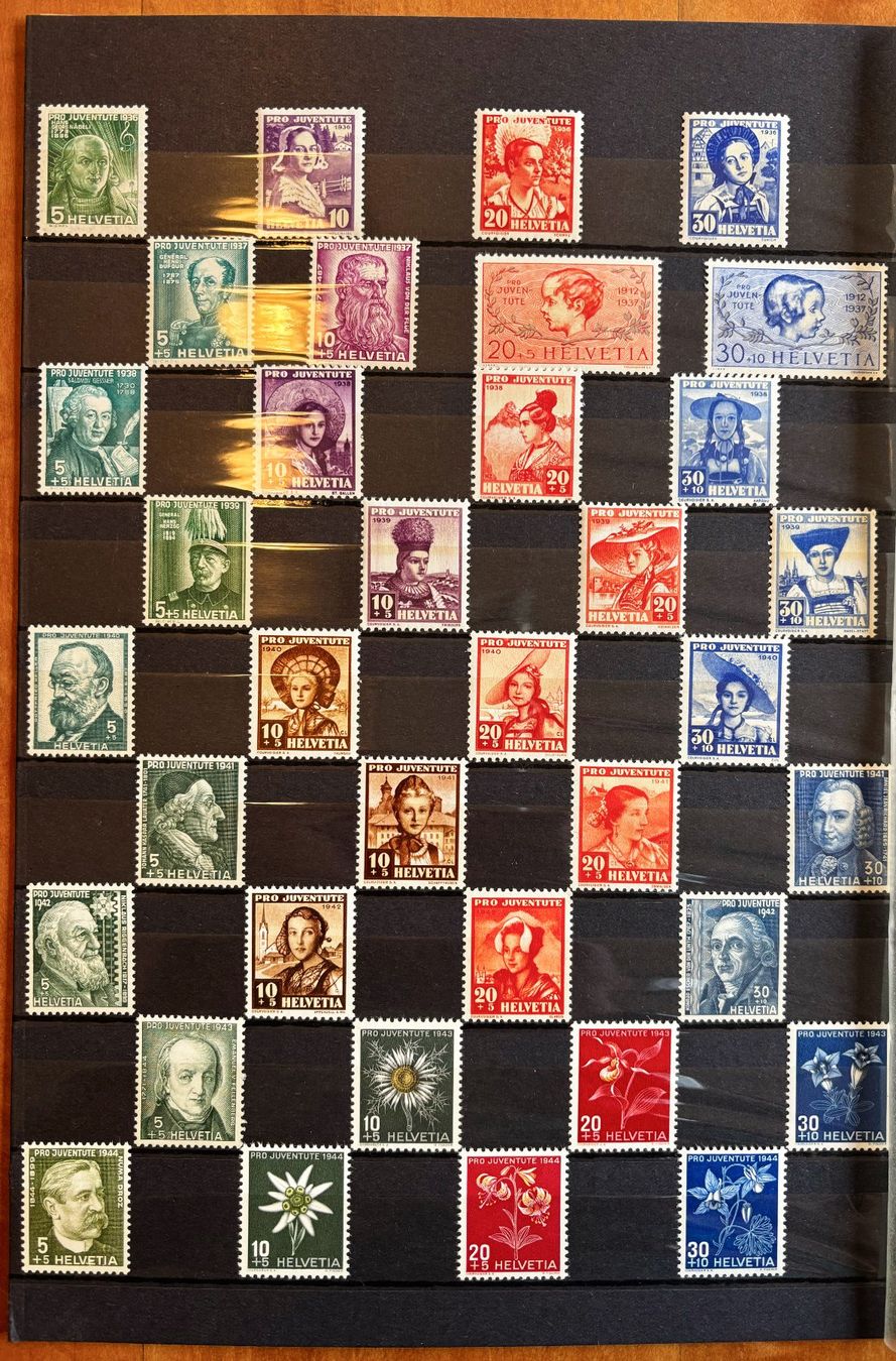 Tous les timbres: Pro Juventute Sammlung 1927-1963 **, Kat.350.- – Neuf (Voir description) à Nuglar par Stamp88 1
