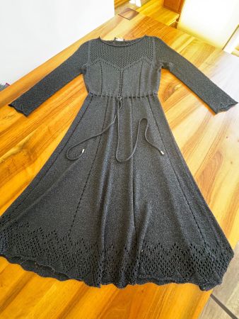 TWINSET Traum Glitzerkleid schwarz elegant Gr. S