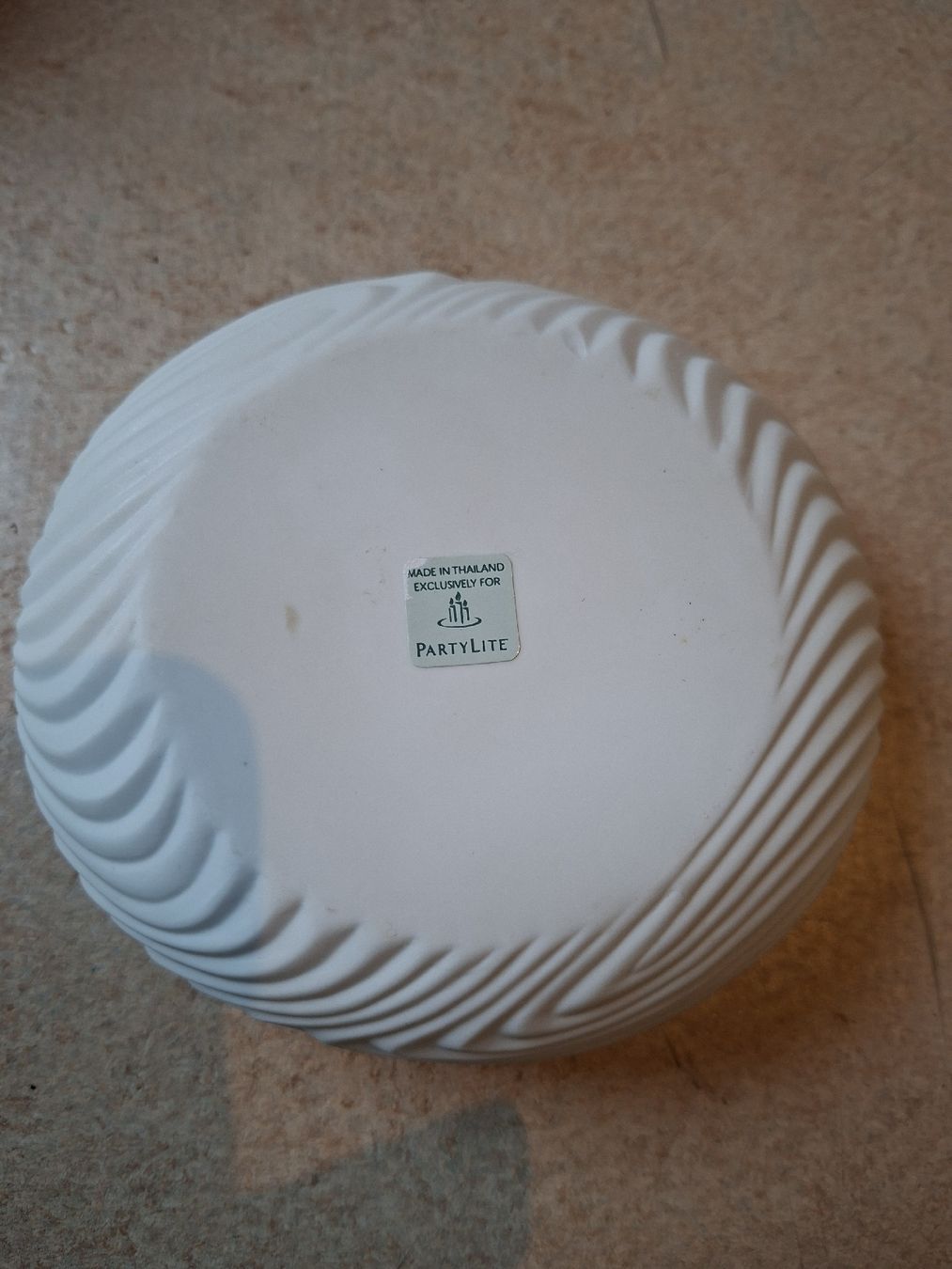 Partylite Portacandele: Partylite Pillarkerzenhalter "Weisse Düne" P7724 – Usato da Klingnau venduto da vollmond36 2