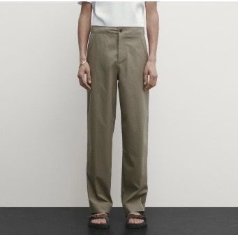 Pantalon jogging 100% coton- Kaki
