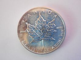 Kanada Maple Leaf 1991 Silber 1 Unze 999.9 Silber