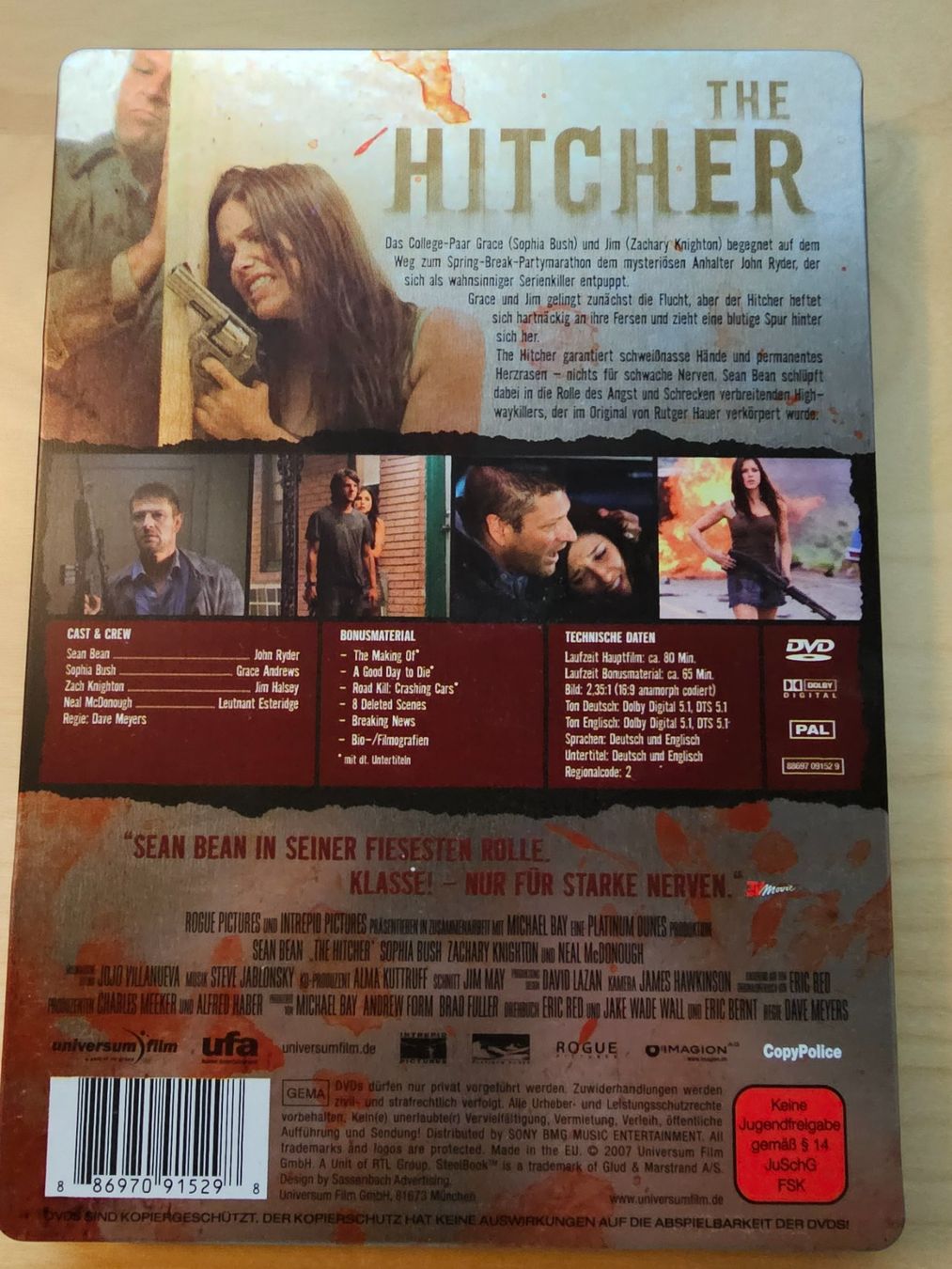 Tutti i DVDs: The Hitcher - Steelbook Edition DVD – Usato da Gebenstorf venduto da eldric 1