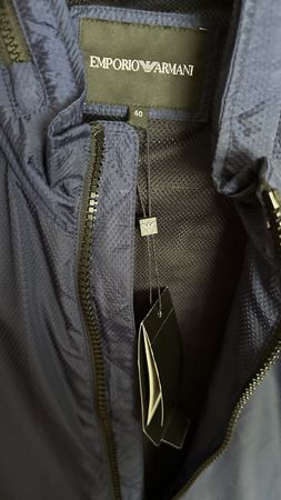 Neuwertige EA7 Jacke Gr. 50 Übergangsjacke blau Top!