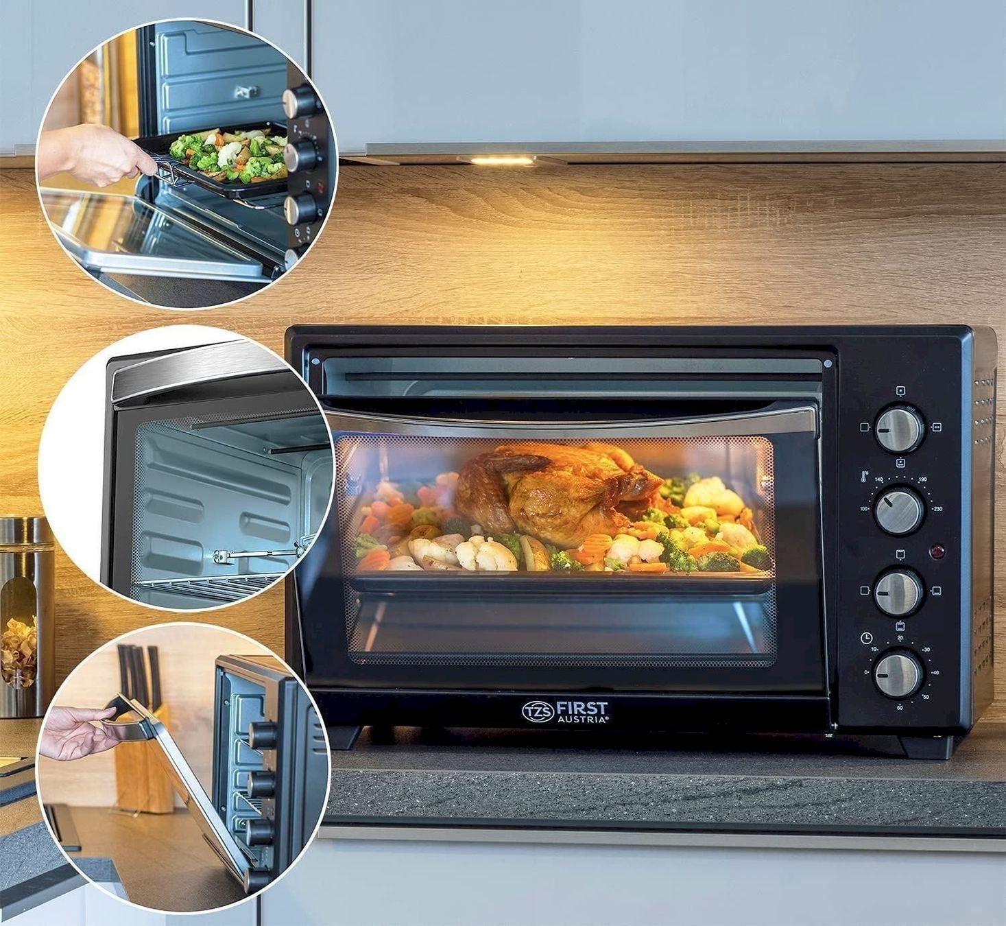 Fours: TZS First Austria Mini Backofen 45 Liter – Neuf avec emballage d'origine à Bottighofen par zaap 6
