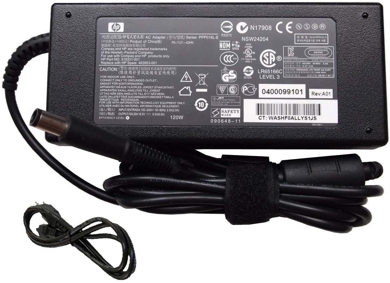 Hewlett Packard Notebook: HP  120 Watt  Notebook Power Adapter – Usato da Ecublens VD venduto da Netfinity 4