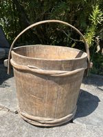 Holzeimer alt mit Holzhenkel guter Zustand