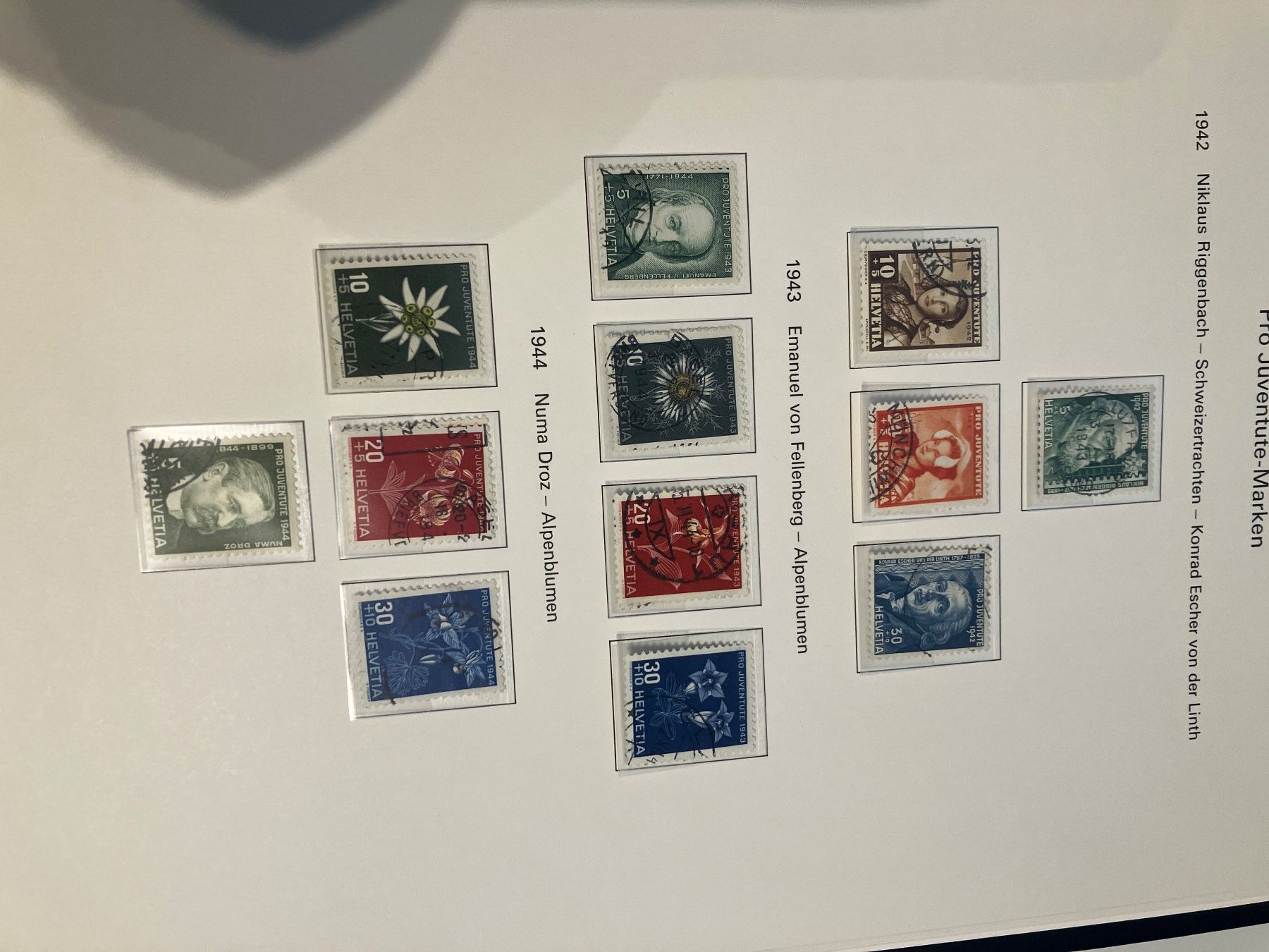 Tous les timbres: Pro Juventute 1912 - 1974 /bitte lesen – D'occasion à Baar par Ramona10 7