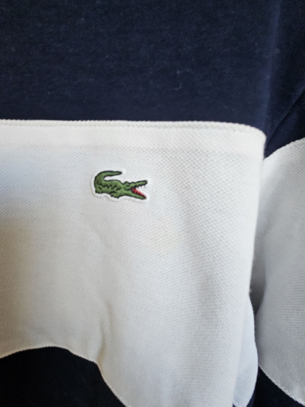 Lacoste Maglioni & Felpe: Pull Lacoste Homme, Taille S, Bleu Marine/Blanc – Usato da Lausanne venduto da magic_roro 1
