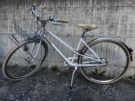 Vintage Damenvelo Creme Caferacer Solo