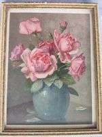 Schönes Bild: Rosa Rosen in Vase, Vintage, Frühlingsdeko 💐