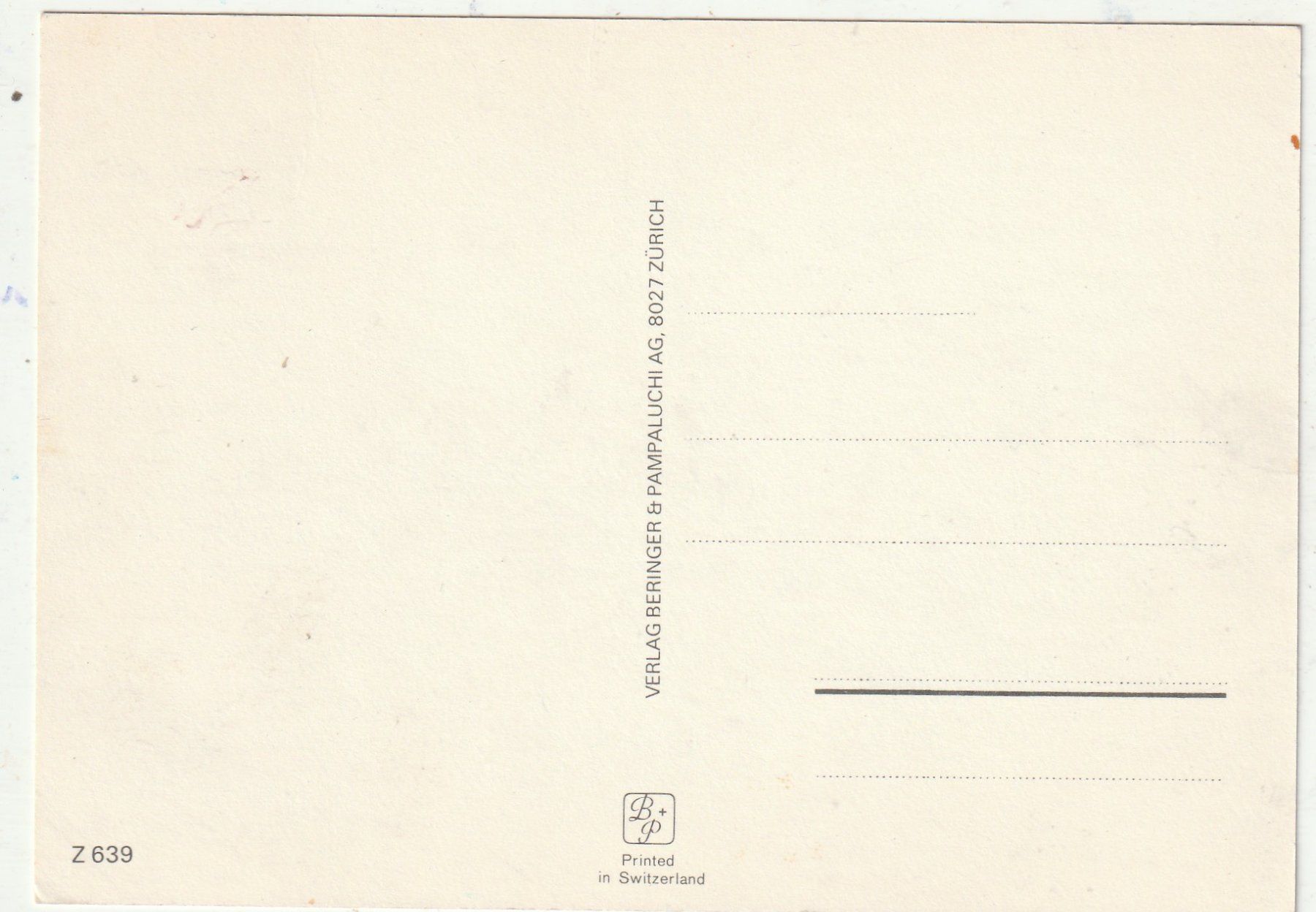 Cartoline postali: Zürich Paradeplatz – Usato da Lumbrein venduto da made02 1