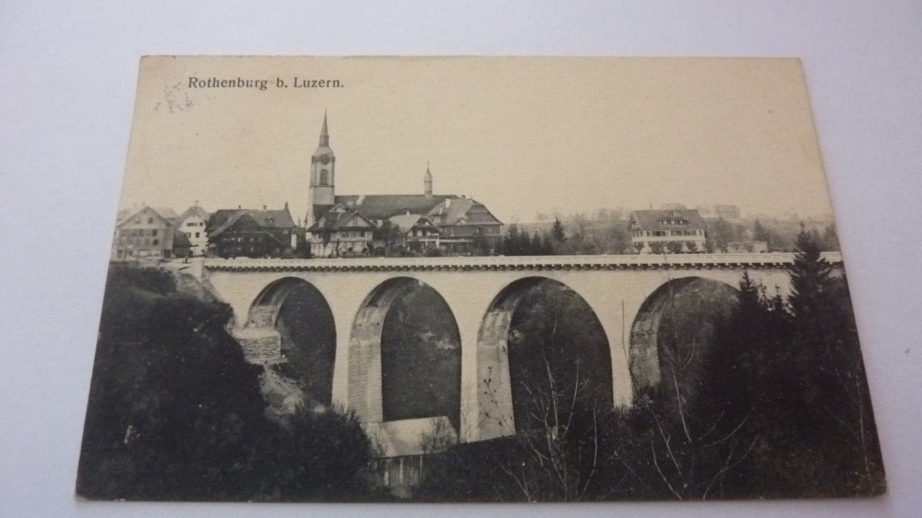 Cartoline postali: 2 ver. uralte Ansichtskarten : Rothenburg bei Luzern 1908 – Usato da Birrwil venduto da Schnaepli 1