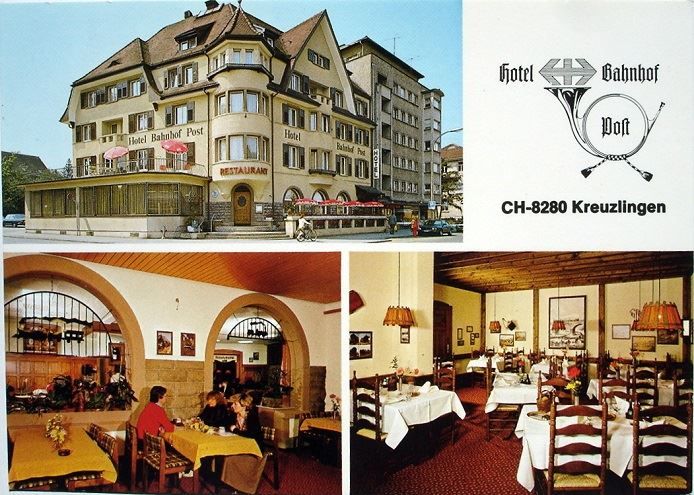 Ansichtskarten: KREUZLINGEN Hotel Bahnhof – Neu (gemäss Beschreibung) aus Jona von philajona