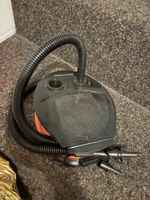 Fussluftpumpe für Schlauchboote schwarz orange gebraucht