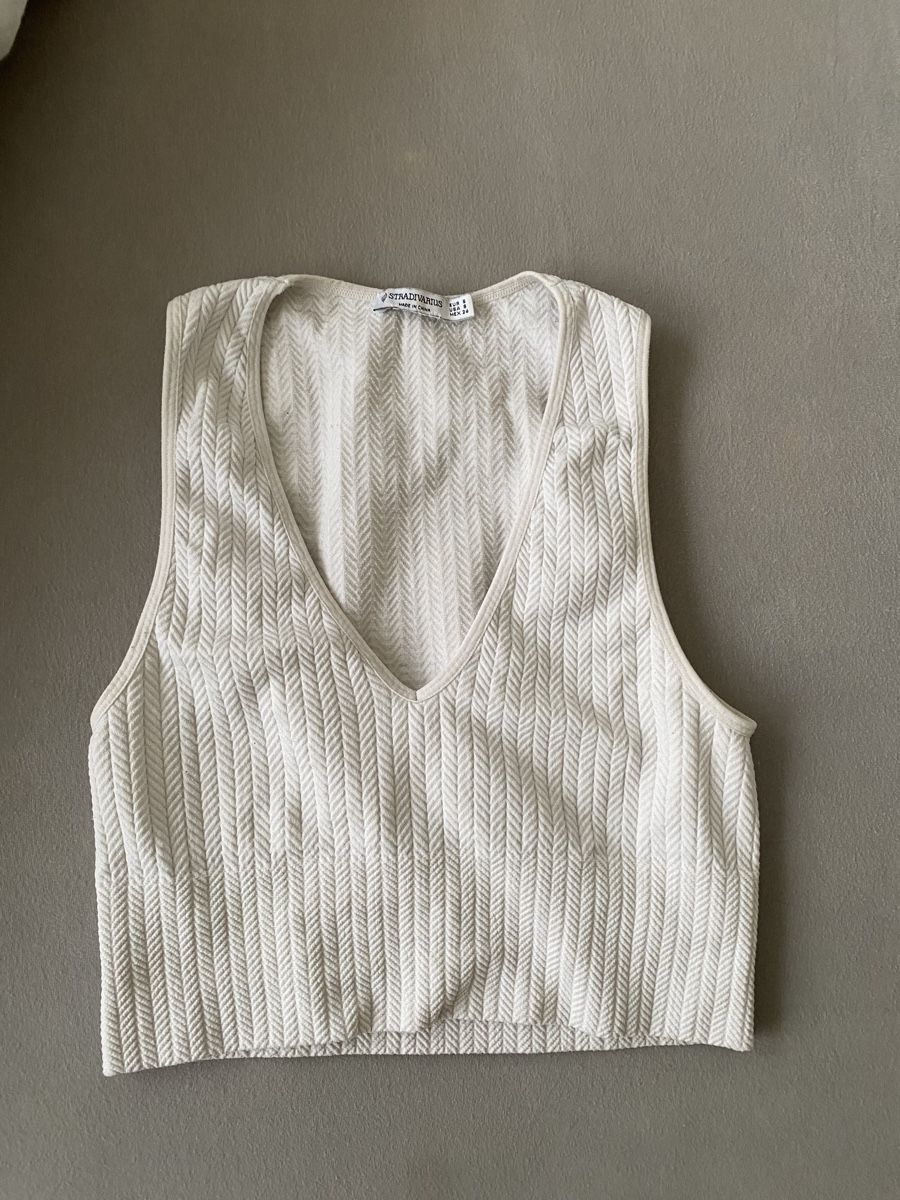 Stradivarius Top: Weisses Top – Usato da Zürich venduto da yae56