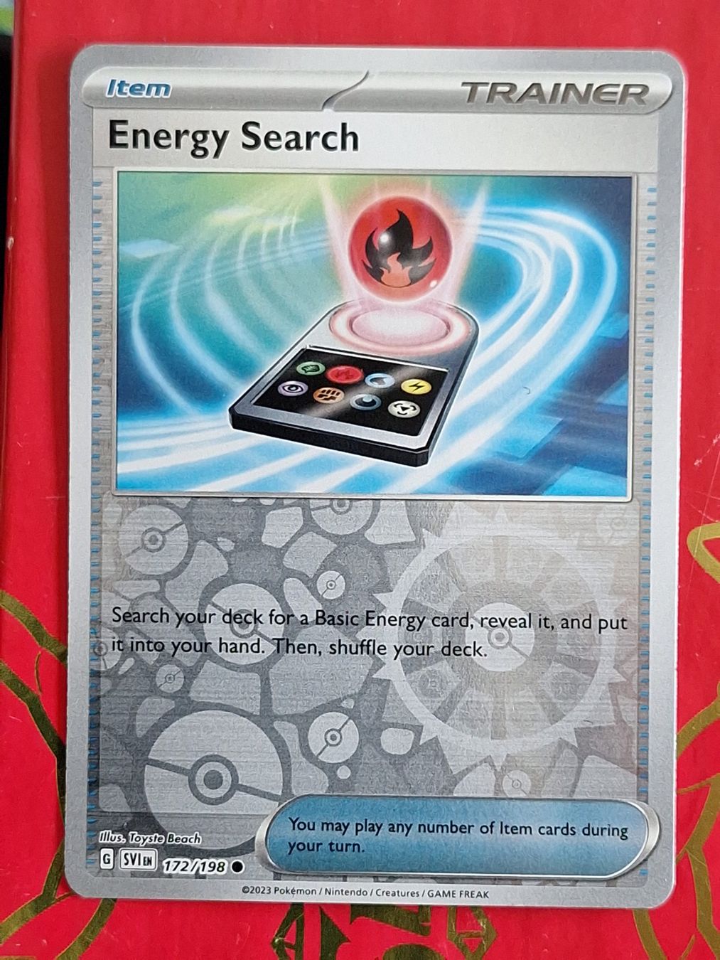 Pokémon Carte collezionabili: Energy Search - Pokemon Reverse Holo Scarlet Violet Base – Usato da Altstätten SG venduto da GGsGameshop