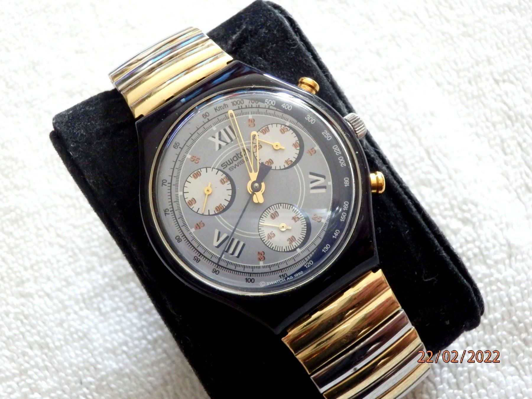 Swatch Orologi: Swatch 1992 Chronograph, Quartz, läuft – Usato da Ueberstorf venduto da dinbau