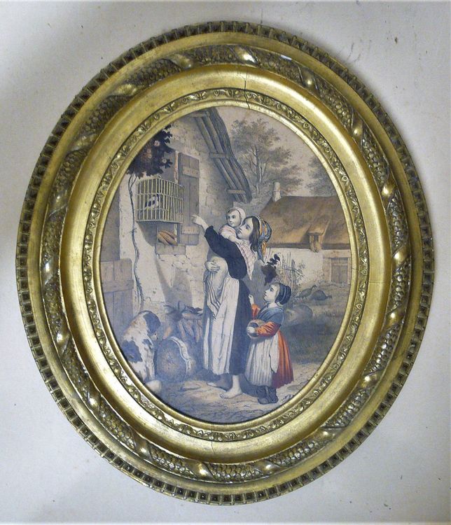 GUOER Ovaler Vintage-Bilderrahmen – 12,7 X 17,8 Cm, Goldfarben & Weiß, Mit Glasfront, Für Tisch Oder Wand