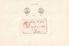 1850 Faltbrief BASEL - ZÜRICH