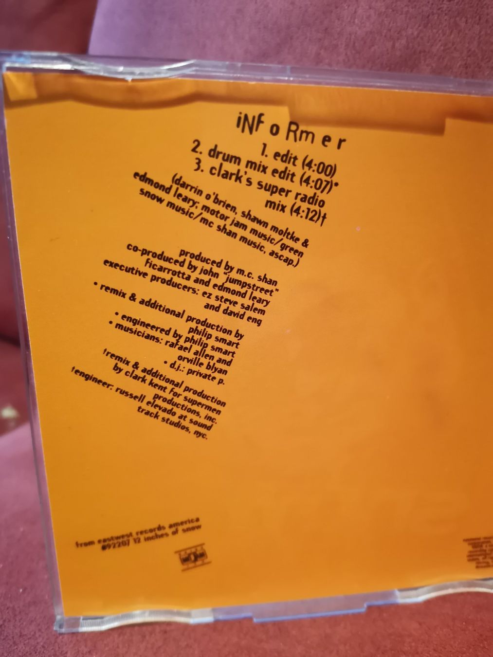 CD: Snow Informer CD Single – Usato da Zofingen venduto da noise123 2