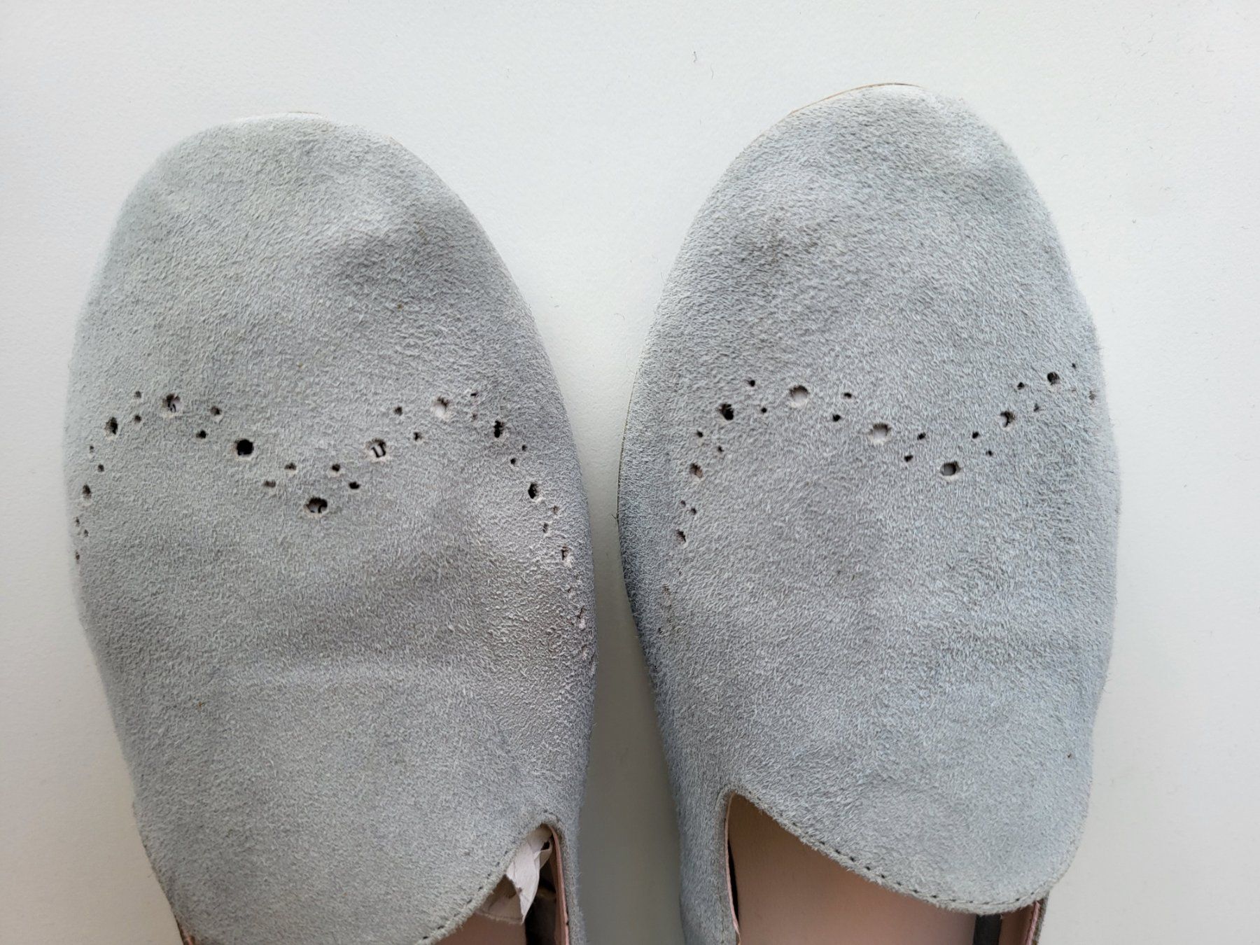 Damenschuhe: Pat Calvin Wildleder Loafers, Gr. 39 - hellblau – Gebraucht aus Baar von clar6 1