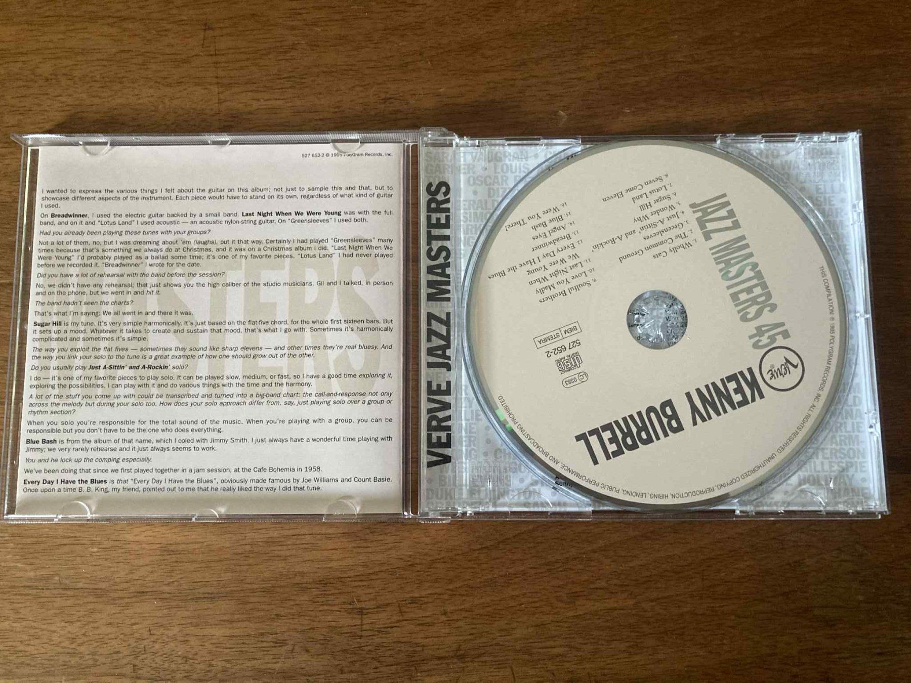CD: Kenny Burrel - Verve Jazz Masters 45 CD – Usato da Lausanne venduto da sim_bc8q 2