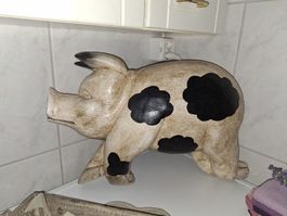 🐷DEKO SCHWEIN AUS HOLZ 🐷