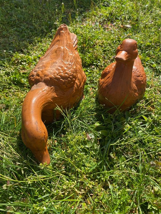 Enten aus Ton für den Garten Kaufen auf Ricardo