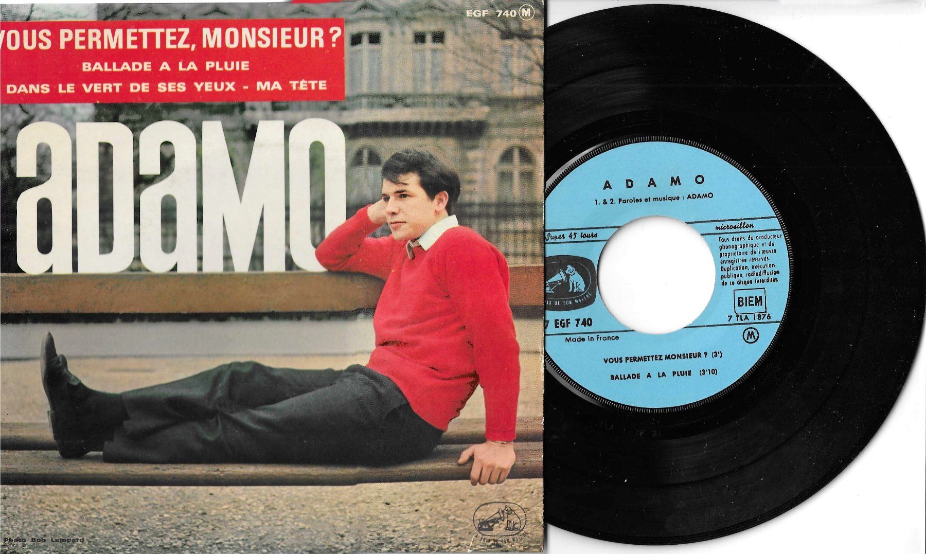 Dischi in vinile: Adamo EP - Vous permettez Monsieur? – Usato da Savagnier venduto da Ne2065