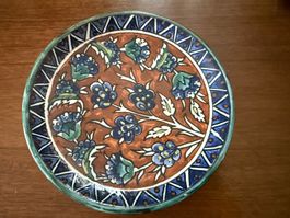 Deko Teller Jerusalem Jordan Keramik 18 cm guter Zustand