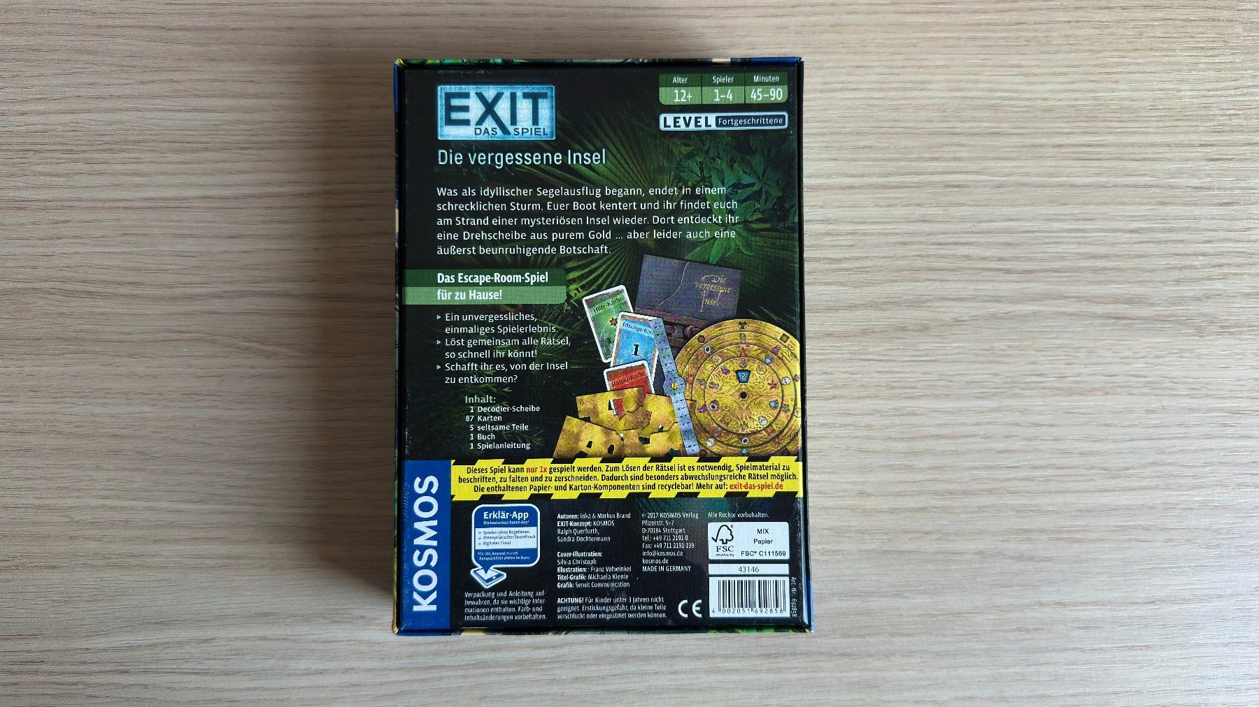 Kosmos Giochi: EXIT Das Spiel - Die vergessene Insel – Nuovo (secondo la descrizione) da Au ZH venduto da Wildernesspudding 1