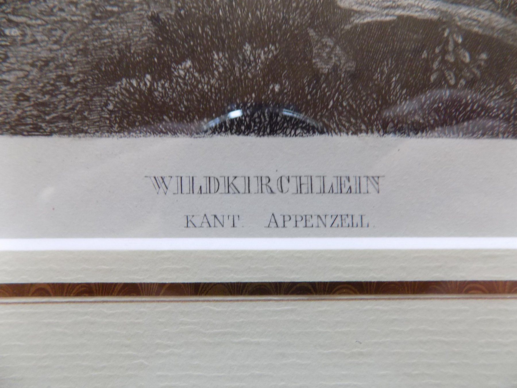 Incisioni: Wildkirchlein Appenzell Goldrahmen – Usato da Risch venduto da Antikfee 2