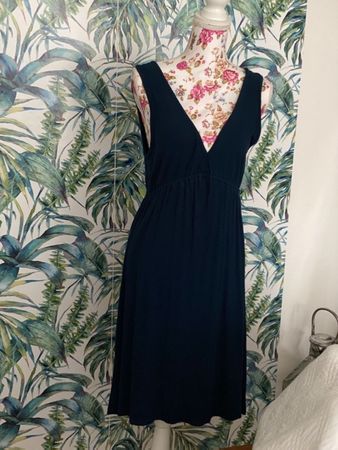 2 x Kleid Baumwolle blau und burgundry