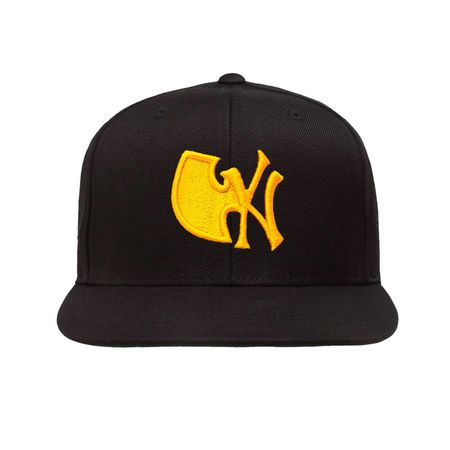 Wu-Tang Clan Yankees Snapback Kappe Schwarz