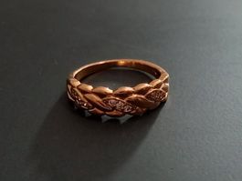 Vergoldet Ring, Grosse 8 (57)