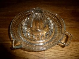 Zitronen Entsafter vintage Glas 13 cm