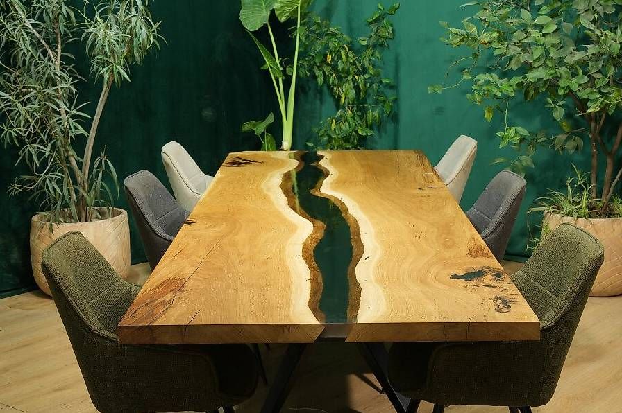 Toutes les décorations: Design trifft Natur - Dein Rivertable aus Eiche – D'occasion à Walchwil par Swissdesign_Haag 2