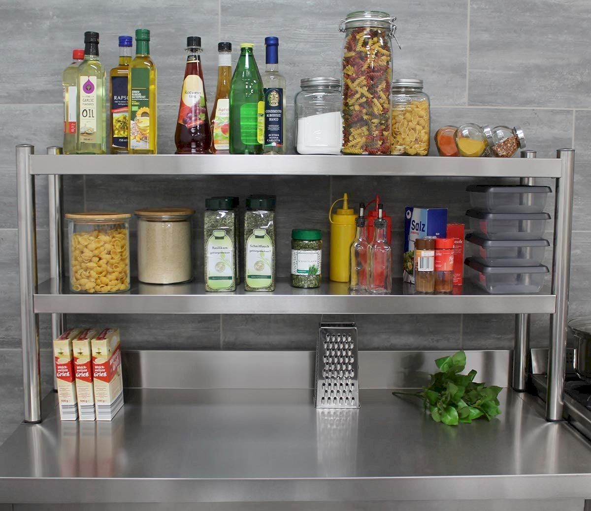 Attrezzatura professionale & Gastronomia: Edelstahl GastroTisch Aufsatzboard 150cm – Nuovo e nell'imballaggio originale da Bottighofen venduto da zaap 5