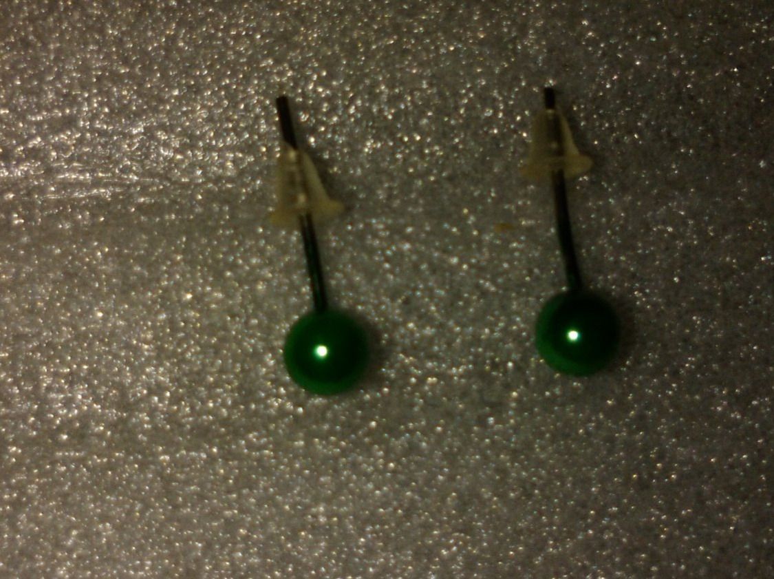 Orecchini pendenti & Orecchini a lobo: OHRRINGE MODESCHMUCK,,,DUNCKELGRÜN,,,GLANZIG – Nuovo (secondo la descrizione) da Basel venduto da bijoutrie_4 2