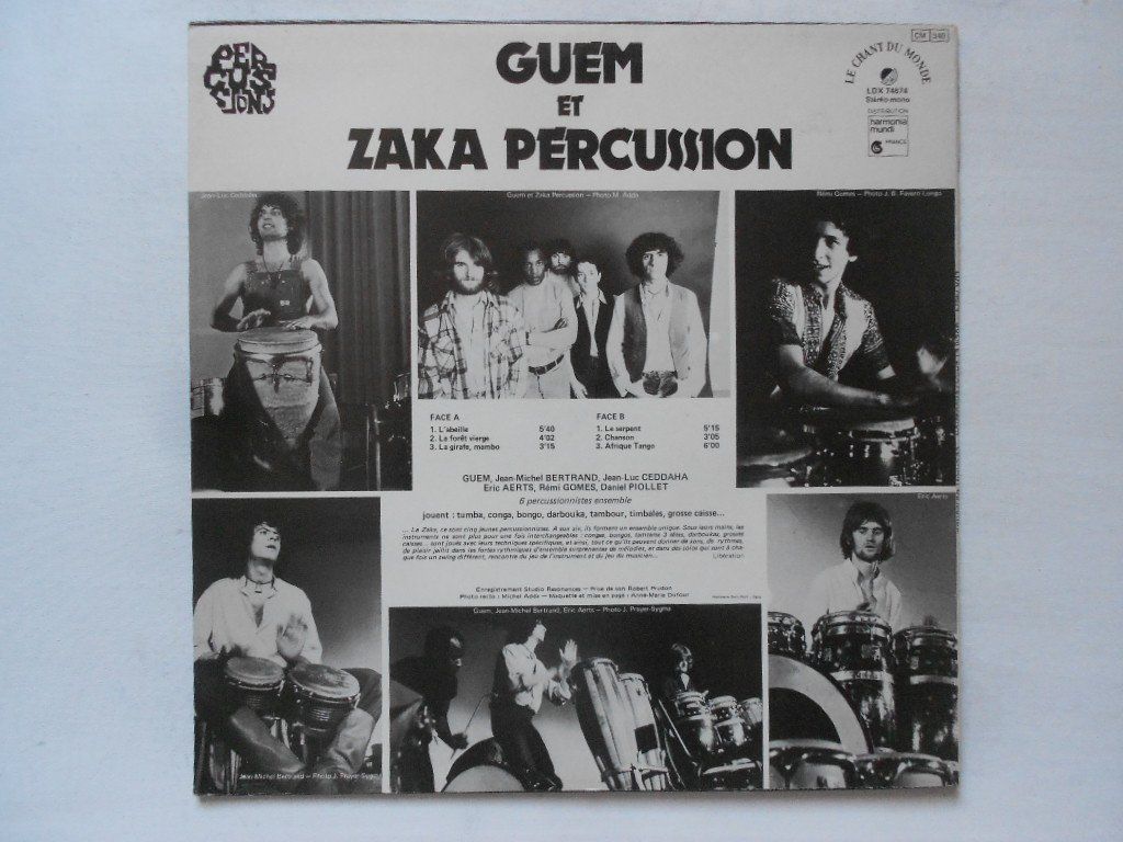 Dischi in vinile: GUEM ET ZAKA PERCUSSION – Usato da Bex venduto da Giorgiob 1