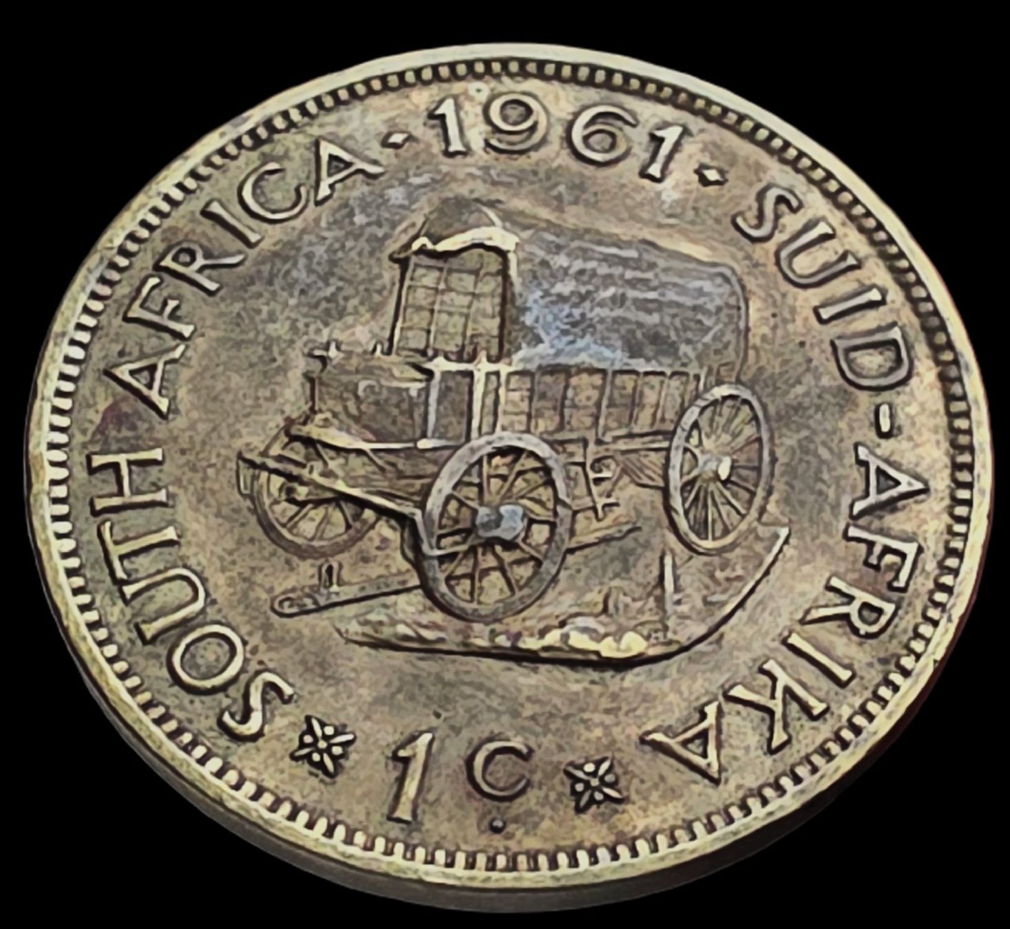 Alle Münzen: SÜDAFRIKA 1 CENT 1961 – Gebraucht aus winterthur von CoinPassion
