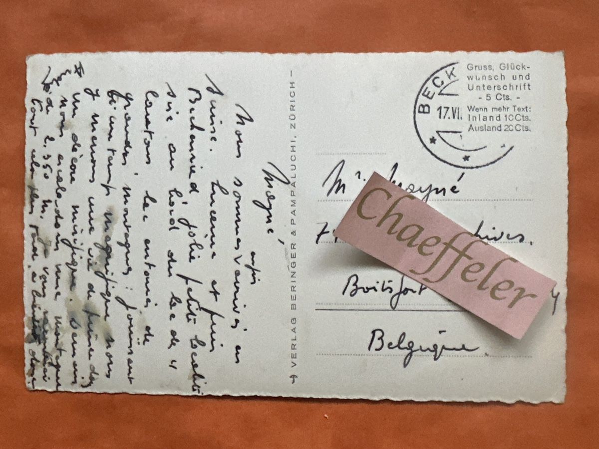 Cartoline postali: V 9337 Beckenried mit Rigi – Usato da Zürich venduto da Chaeffeler 1