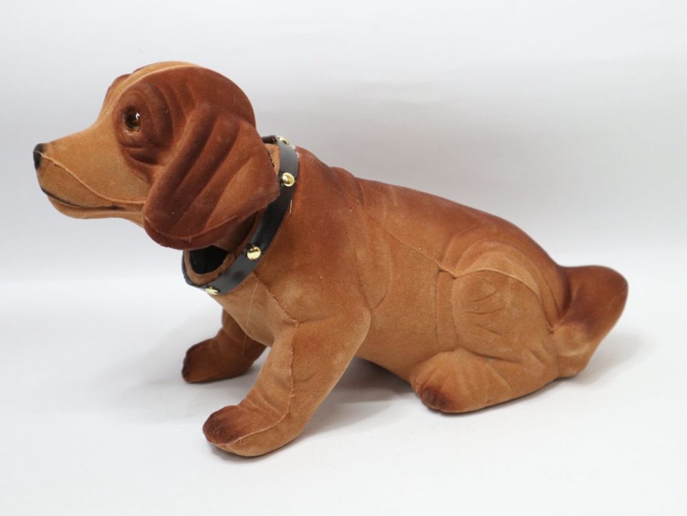 Figurine Teckel RACO 10 Cm Assis - Tête Mobile Qui Danse - Wackel Hund