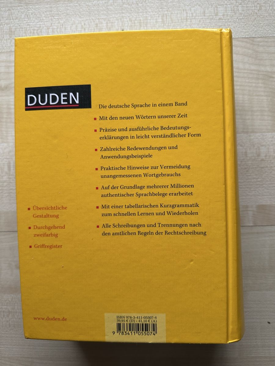 Libri: Duden: Universalwörterbuch – Usato da Ottikon venduto da lo99 1
